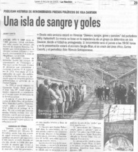 Una isla de sanre y goles
