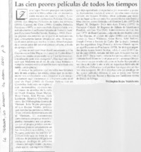 Las cien peores películas de todos los tiempos