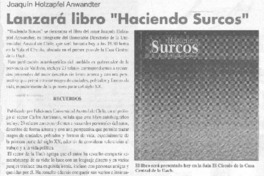 Lanzará libro "Haciendo surcos"
