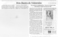 Hijo ilustre de Valparaíso