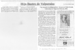 Hijo ilustre de Valparaíso