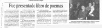 Fue presentado libro de poemas