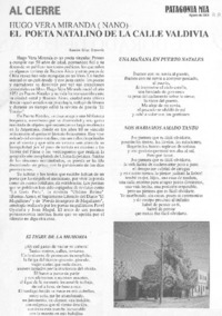 El poeta natalino de la calle Valdivia