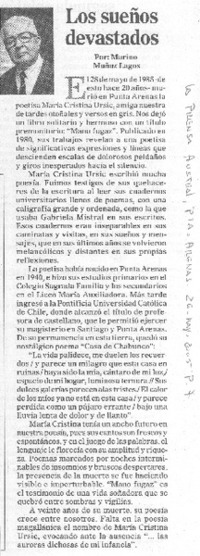 Los sueños devastados