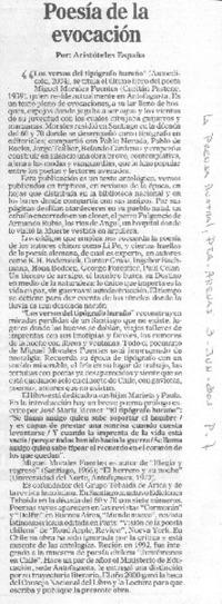 Poesía de la evocación