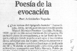 Poesía de la evocación