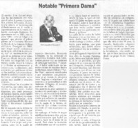 Notable "Primera Dama"