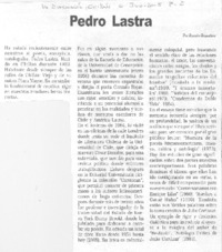 Pedro Lastra