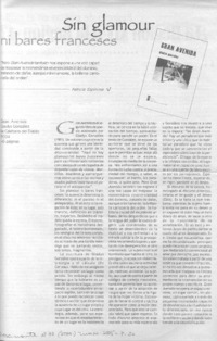 Sin glamour ni bares franceses