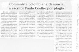 Columnista colombiana denuncia a escritor Paula Coelho por plagio