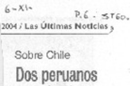 Dos peruanos en polémica obra de teatro