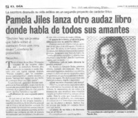Pamela Jiles lanza otro audaz libro donde habla de todos sus amantes [entrevista]