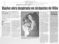 Vuelve obra inspirada en sicópatas de Viña