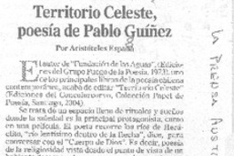 Territorio celeste : poesía de Pablo Guíñez