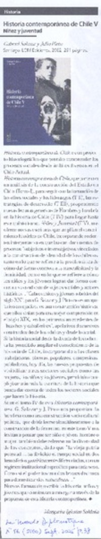 Historia contemporánea de Chile V