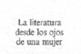 La literatura desde los ojos de una mujer