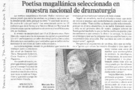 Poetisa magallánica seleccionada en muestra nacional de dramaturgia