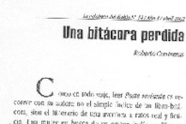 Una bitácora perdida