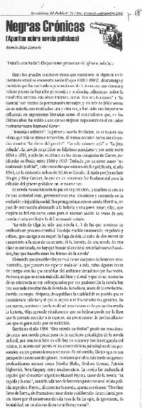 Negras crónicas