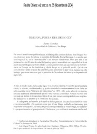 Neruda, poeta del siglo 20