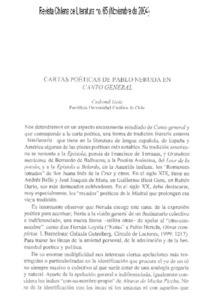 Cartas poéticas de Pablo Neruda en Canto General