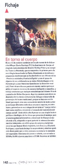 En torno al cuerpo