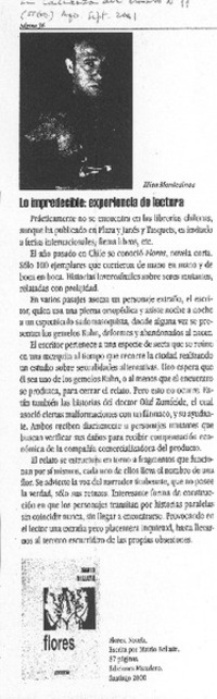 Lo impredecible: experiencia de lectura