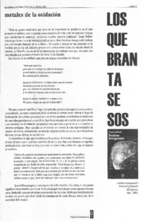 Metales de la oxidación