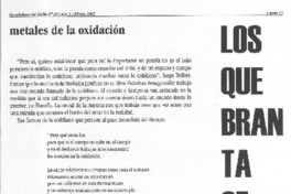 Metales de la oxidación