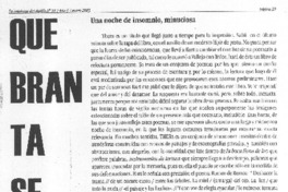 Una noche de insomnio, minuciosa