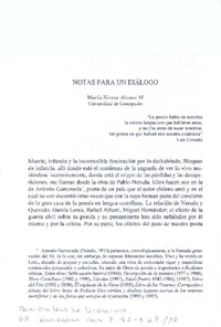 Notas para un diálogo