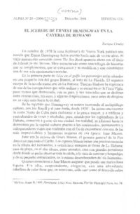 El Iceberg de Ernest Hemingway en la cayería de Romano