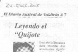Leyendo el "Quijote"