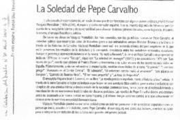 La soledad de Pepe Carvalho