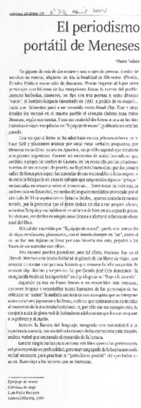 El periodismo portátil de Meneses