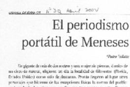El periodismo portátil de Meneses