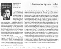 Hemingway en Cuba