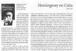 Hemingway en Cuba