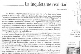 La inquietante realidad