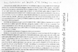 Postales de la miseria