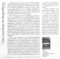 Una casa llena de desperdicios