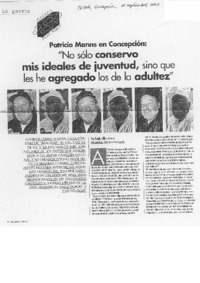 "No sólo conservo mis ideales de juventud..." {entrevista]