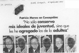 "No sólo conservo mis ideales de juventud..." {entrevista]