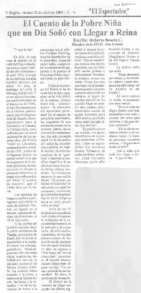 El cuento de la pobre niña que un día soñó con llegar a reina