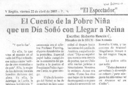 El cuento de la pobre niña que un día soñó con llegar a reina