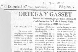 Ortega y Gasset