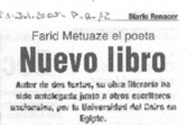 Nuevo libro