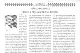 Viñetas del Maule odisea y pujanza de una familia.