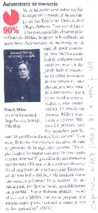 Autorretrato de memoria