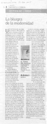 La bisagra de la modernidad